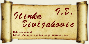 Ilinka Divljaković vizit kartica